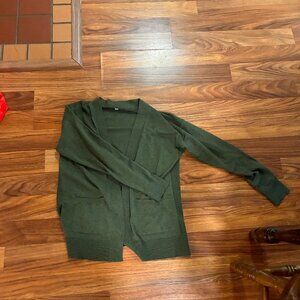 Green Cardigan Large